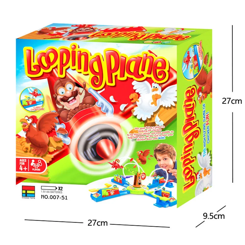 Looping Louie Spinning Plane Chicken Stealing Game Parent Child Interaction Battle Puzzle Board Game Party Children\'s Toys