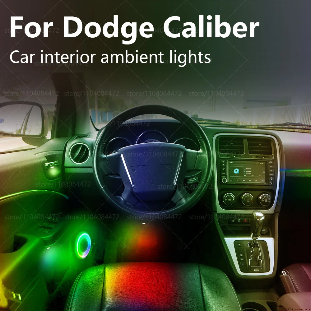 

For Dodge Caliber 22in1 RGB Car Interior Acrylic Car Ambient Lights RGB Hidden Acrylic Strip Decoration Atmosphere Accessories