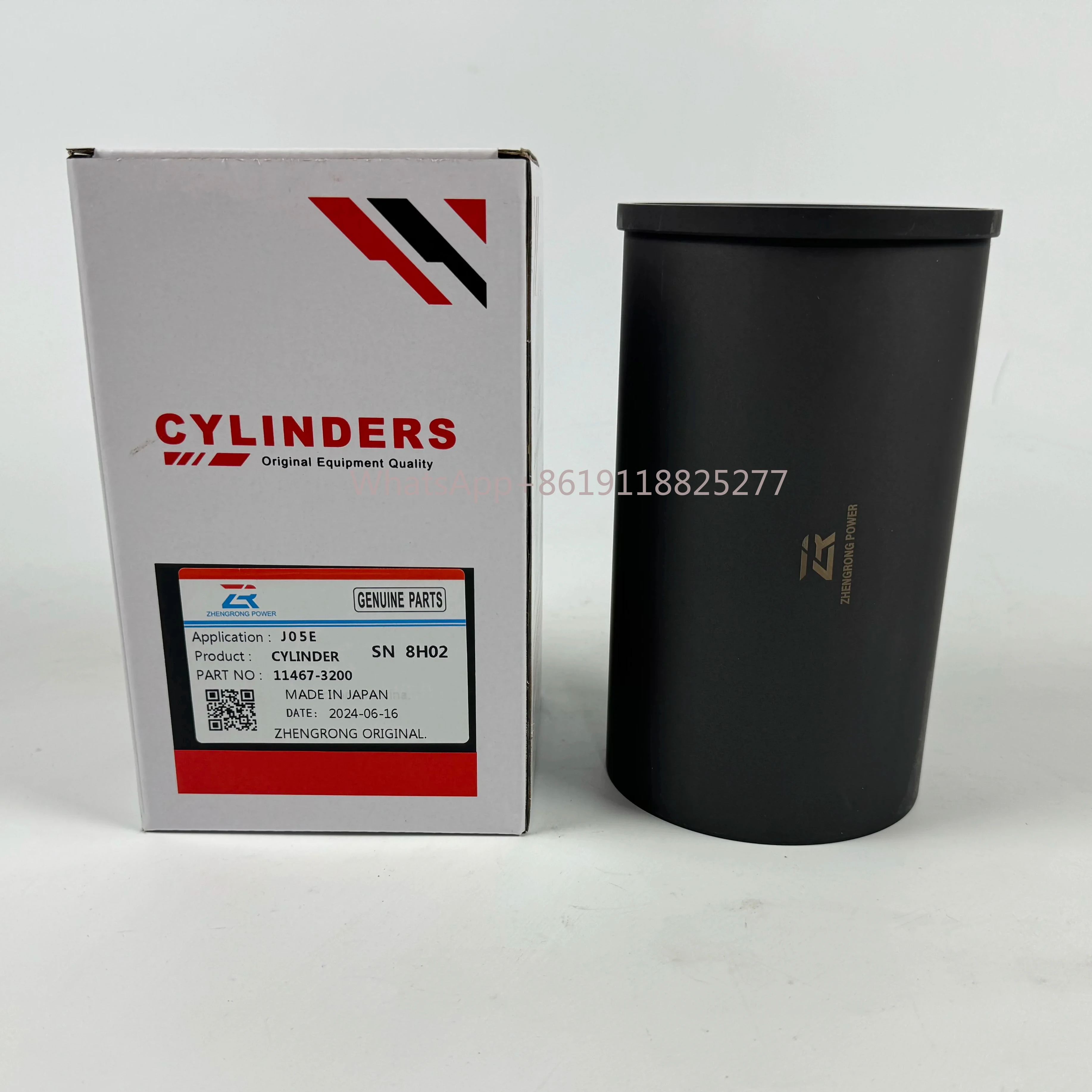 Zhengrong Power J05 Cylinder Liner Kit J08 New Diesel HINO Engine Reconstruction Kit for Retail Industries