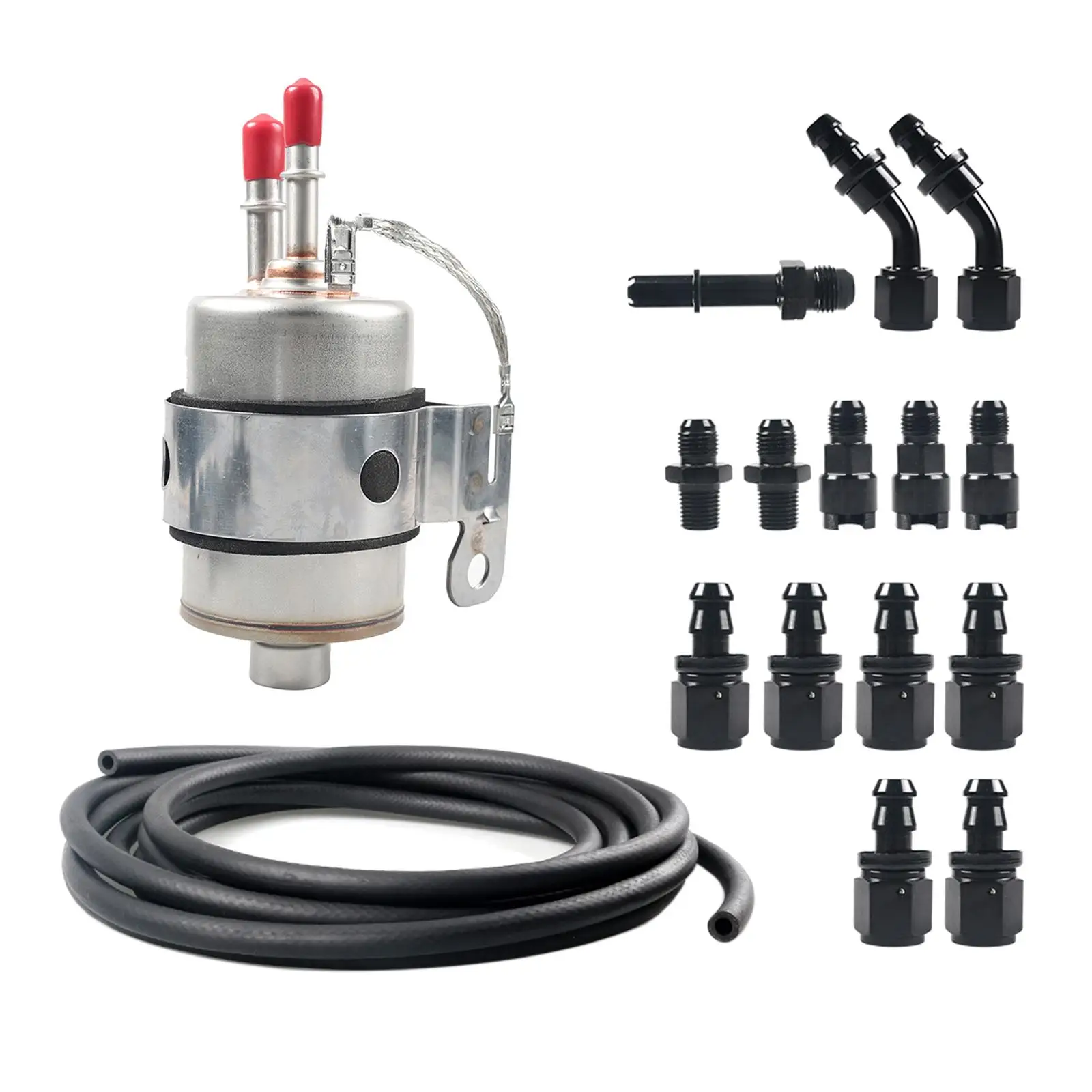 Filtro automotivo 3/8 saída fêmea recipiente galvanizado carburou 5/16 macho