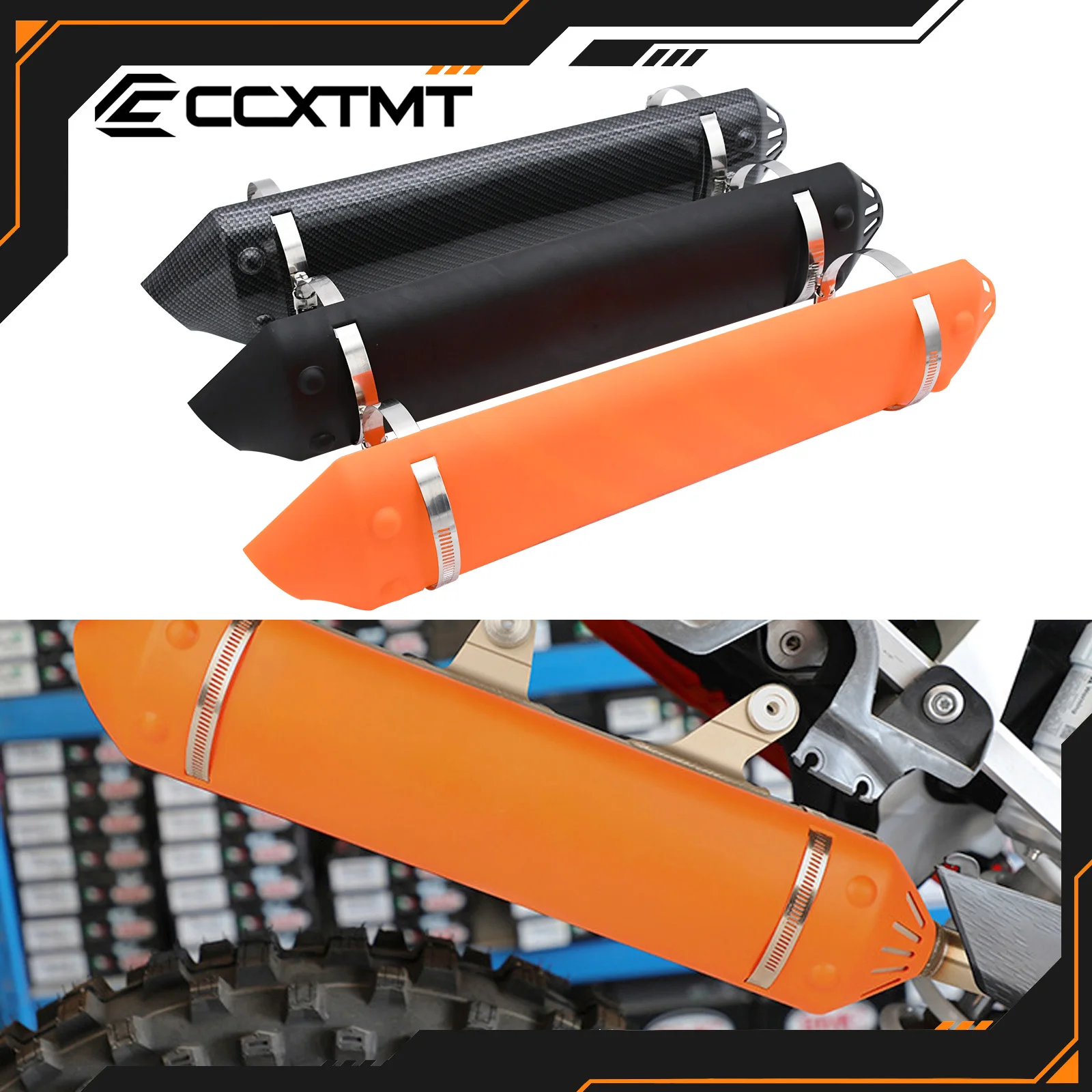 Cubierta protectora de escape para motocicleta, protector térmico para KTM XC XCW EXC TE 250 300 TPI 2020 2021 2022 2023, piezas universales para moto de cross