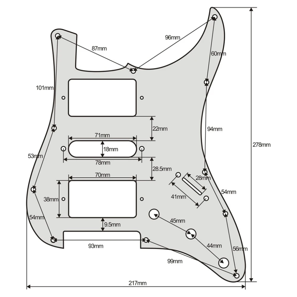 

Scratch Plate Guitar Pickguard 1pc Front Instrument Musical PVC Replacement Scratch Plate 110g High Quality Hot