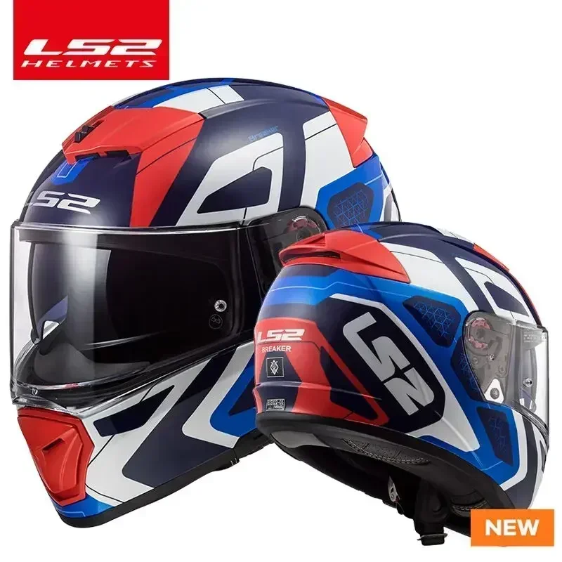 Capacete LS2 Breaker Motorcycle Helmet ls2 ff390 full face helmets dual lens included Fog-Free system