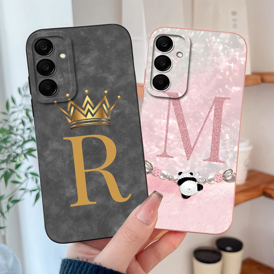 For Samsung Galaxy A25 5G Phone Cover Lovely Letters High Quality Case For Samsung A 25 Soft Liquid Silicone Lightweight Funda