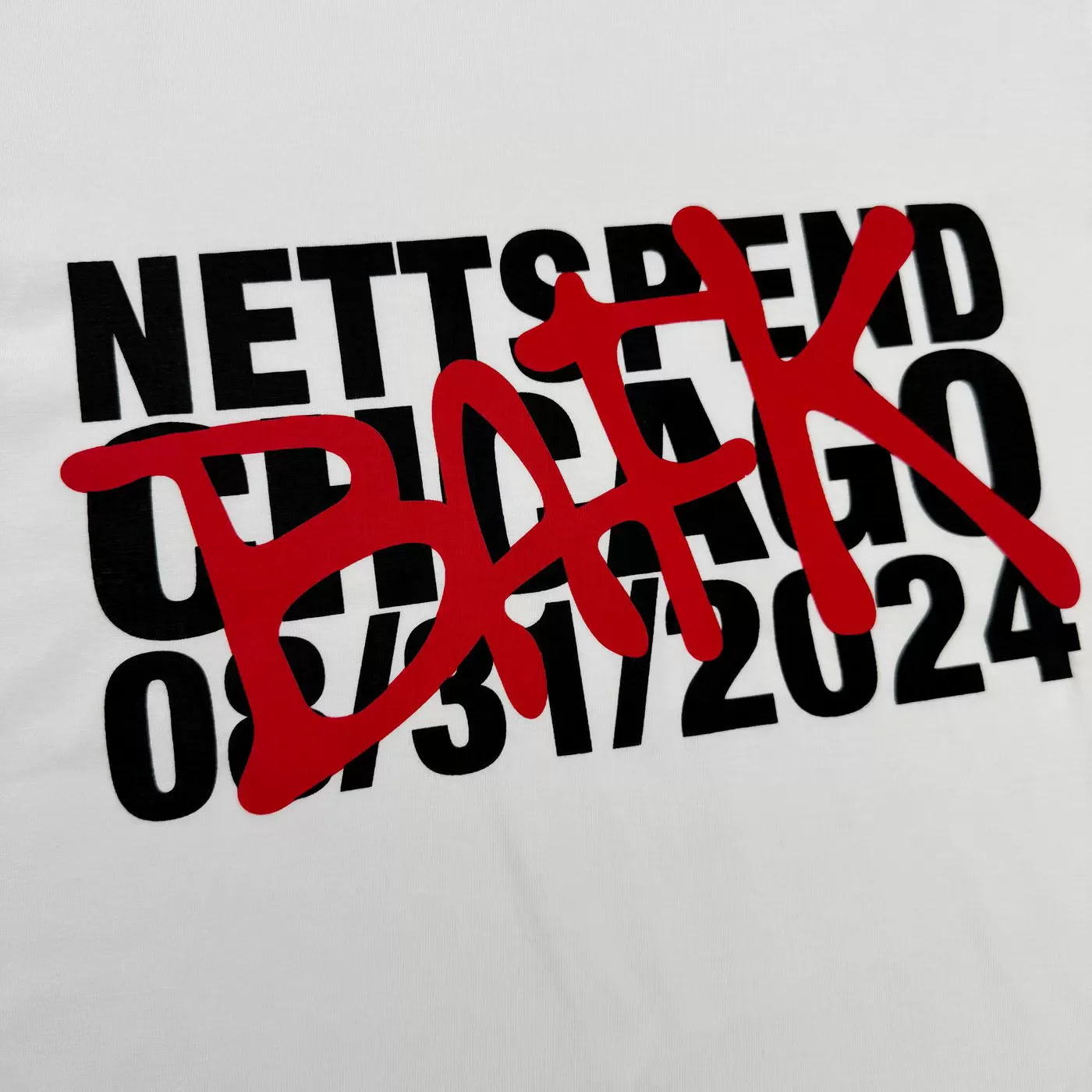 New Men Nettspend Chicago Exclusive T Shirts T-Shirt Hip Hop Skateboard Street Cotton T-Shirts Tee Top US size E0