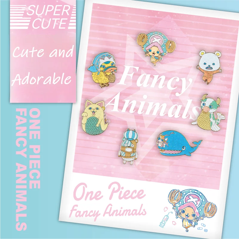 Boîte aveugle officielle à épingles pour animaux ONE PIECE, 1 pièce (7 styles réguliers + 1 style caché), adorable collection complète d'équipage, parfaite pour l'affichage