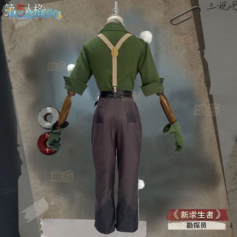 

Game Identity Ⅴ Norton Campbell Prospector Cosplay Costume Hat glasses prop accessorie Original skin set party carnival uniform