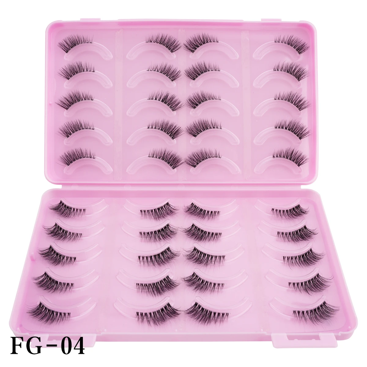 20 Pairs Half Eyelashes New Wispy Fluffy False Lashes Natural Long 3D Mink Lashes Reusable Handmade Fake Lashes Makeup Cílios