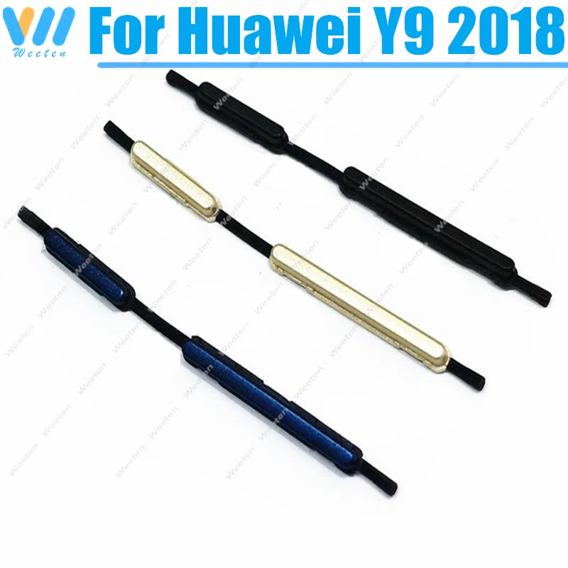 

New Power Volume Buttons For Huawei Y9 2018 ON OFF Volume Power Side Button Switch Keys Up Down Button Replacement Repair Parts