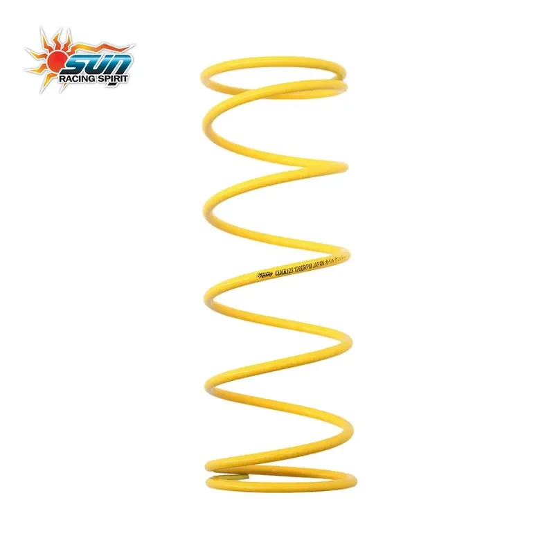 

SUN Racing New Yellow CLICK125 Scooter Steel Center Spring 1200RPM Durable Smooth Operation Taiwan Made for Retrofit/Upgrade