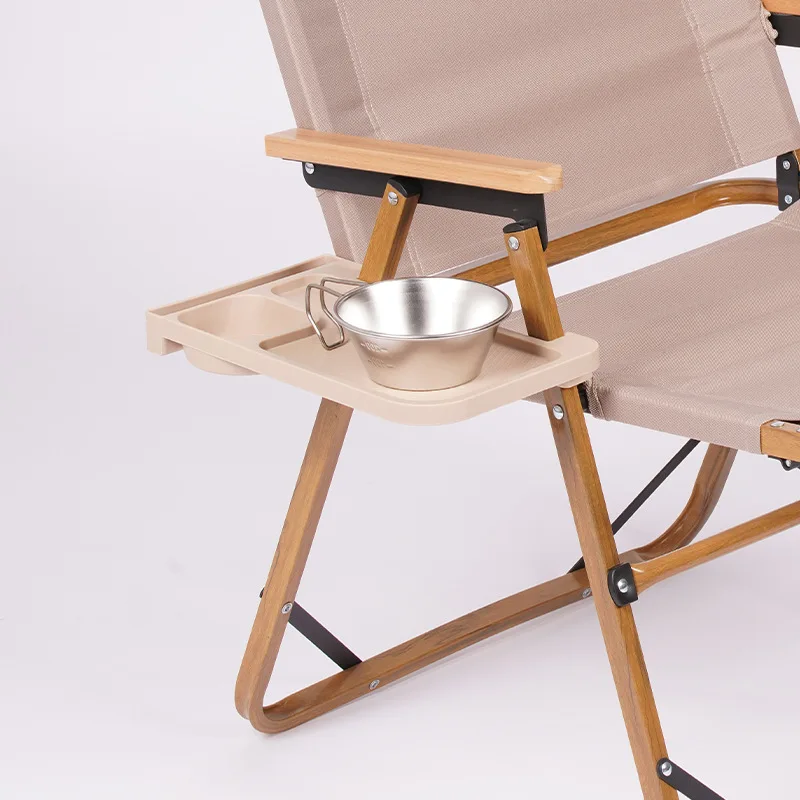 

Cup holder Reclining Chair Tray Outdoor Aluminium Gram Reclining Chair Side Tray Camping Cup Holder New