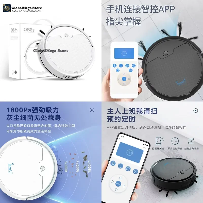 Vacuum Cleaner Smart Home Rechargeable Sweeper Mop Combo Vacuum Cleaner Small Home Appliance