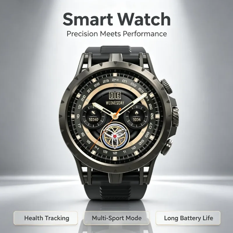 

Outdoor Q85 4G SIM Smart Watch Standalone Call HD Camera Real-Time GPS Health Fitness Wristwatch For Men