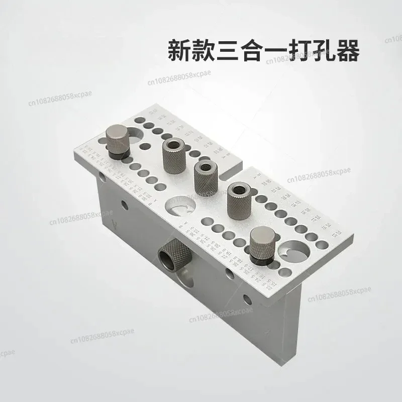 3-in-1 Hole Punch Hole Opener Positioner Log Tenon 2-in-1 Woodworking Connection DIY