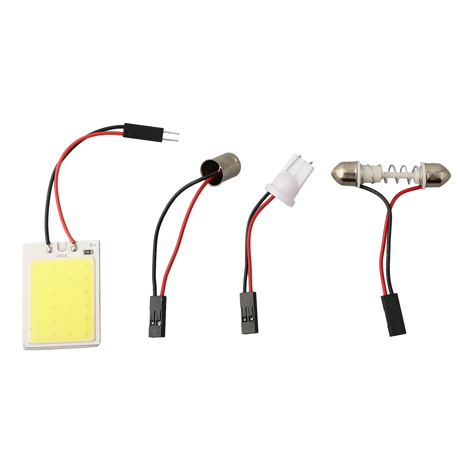 4Pcs Car 6000K White COB LED Light Panel For Dome Auto Interior Ceiling 16/24/36/48 LED Reading Light Car Ceiling Lighting