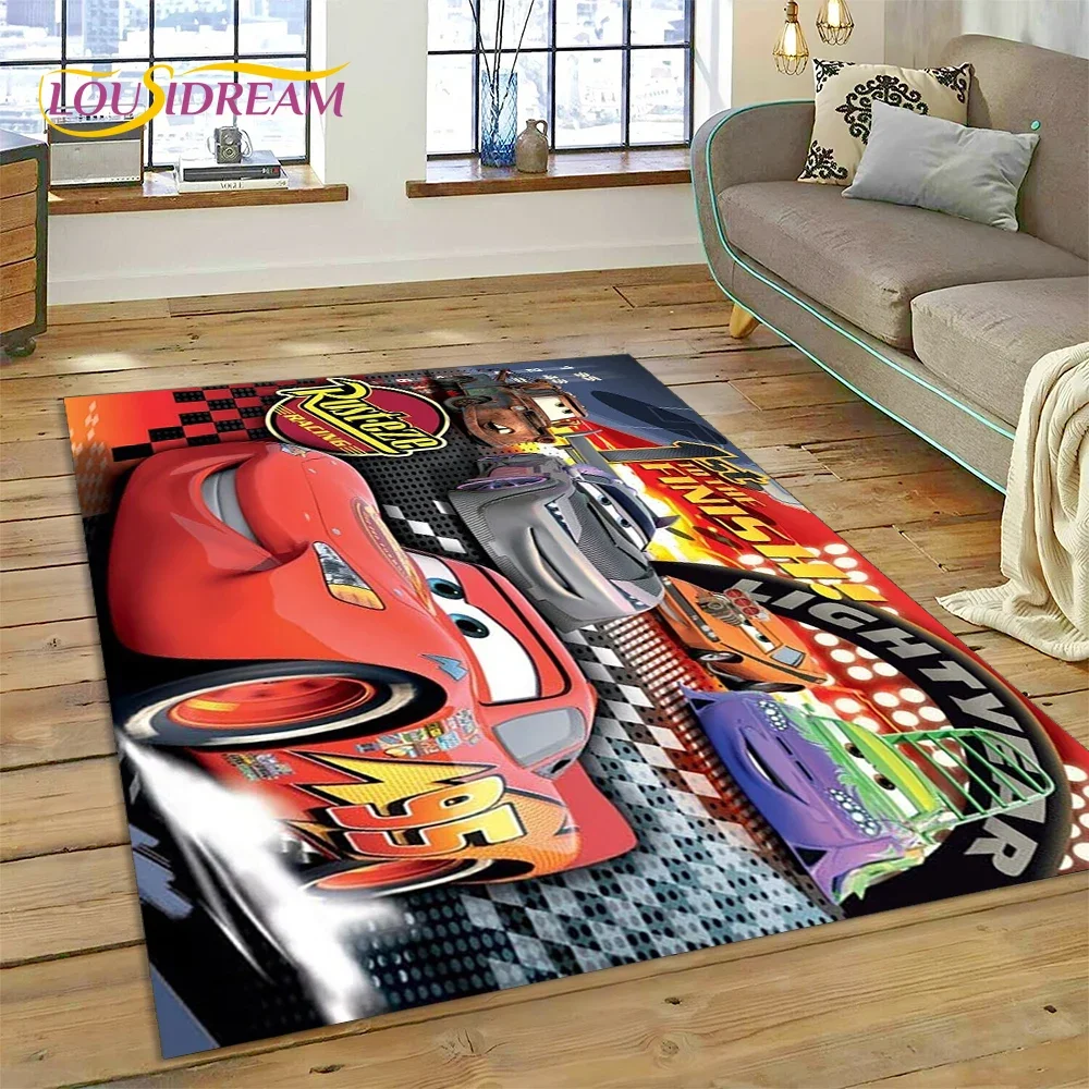 27 Style Cars McQueen Racing Cartoon Rug Carpet for Living Room Bedroom Home Decor,kids Non-slip Decoration for Sofa Doormat