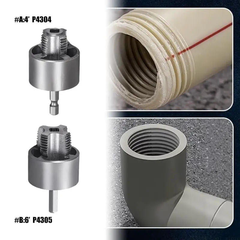 A2BE Sturdy Alloy Pipe Threading Device Home Plumbing Tool For Quick And Easy Craft Or Professional Pipe Modifications