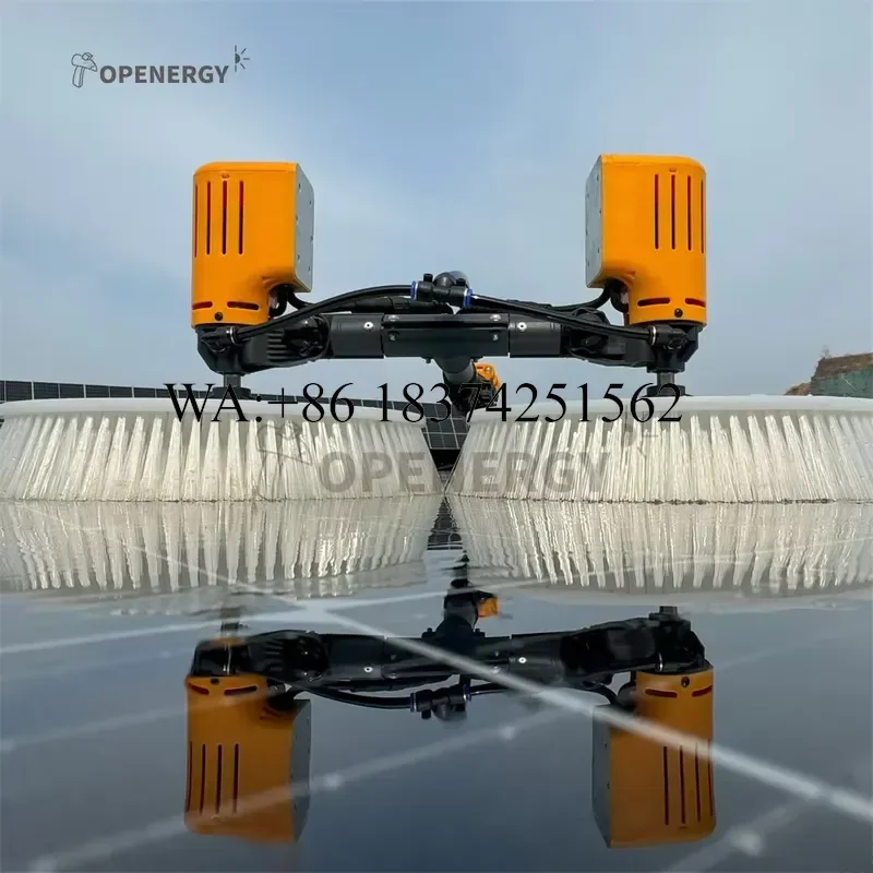 Wmwmnu for Automatic Solar Panel Cleaning Brush Rolling Robot for Optimal Equipment Cleaning