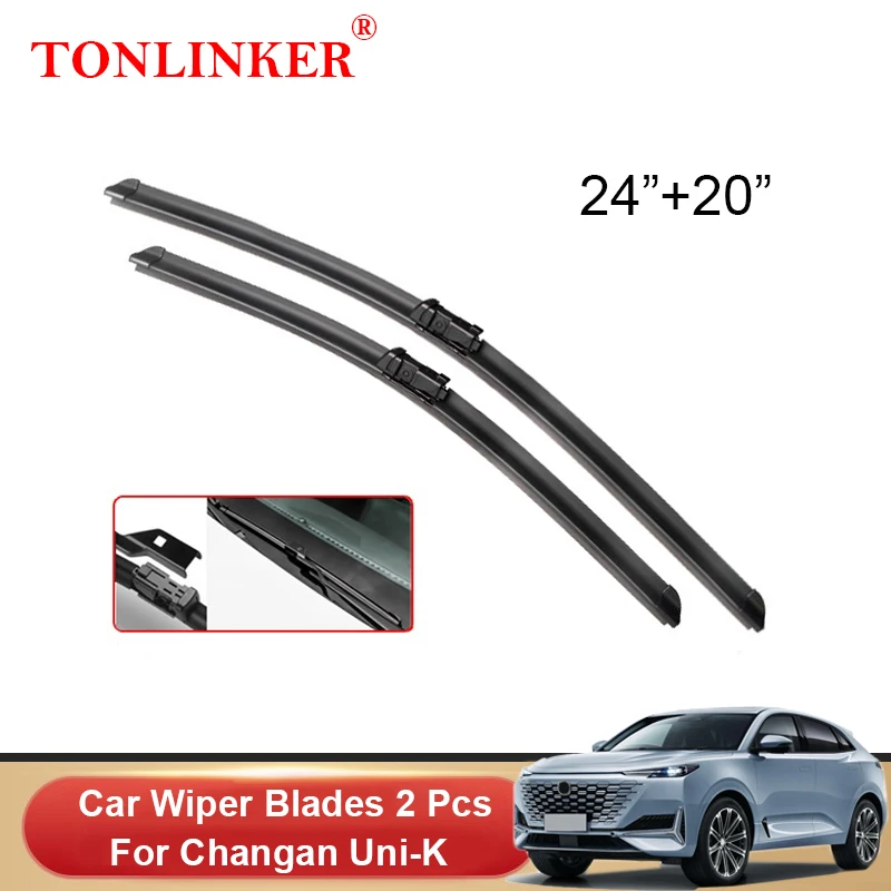 

TONLINKER Car Front Windscreen Wiper Blades For Changan UNI-K UNIK 2022 1generation Car Accessories Wiper Blade Brushes Cutter