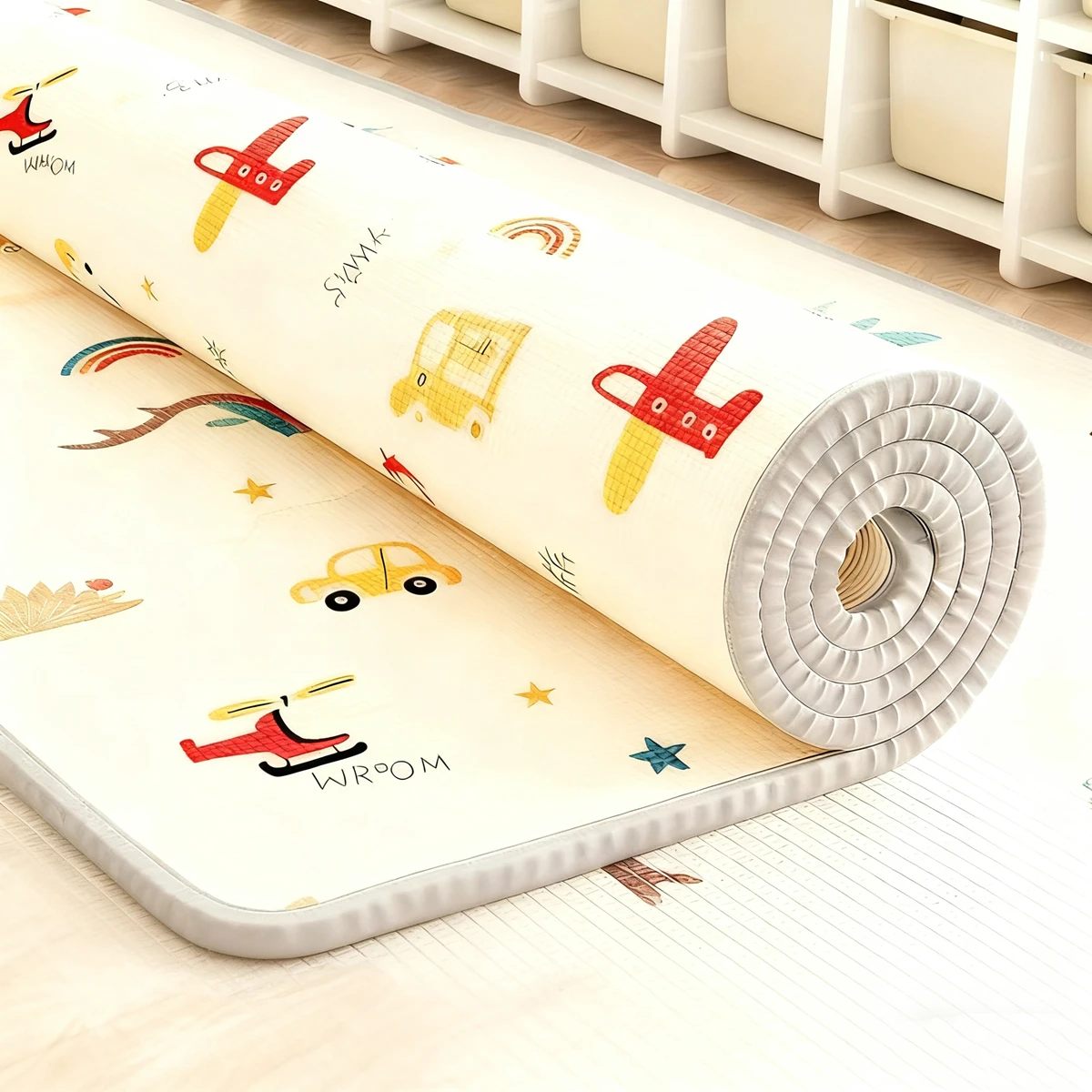 

Play Mat for Children's 200x180x0.5cm/180x150x1cm Thick Safety Mat Friendly Crawling Play Mats Carpet Rug Thickness 1cm/0.5cm