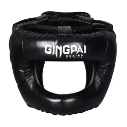 Full Surrounding Training Protective Equipment New Solid Color Cross Beam Closed Head Protection Nose Bridge Boxing Helmet Gift