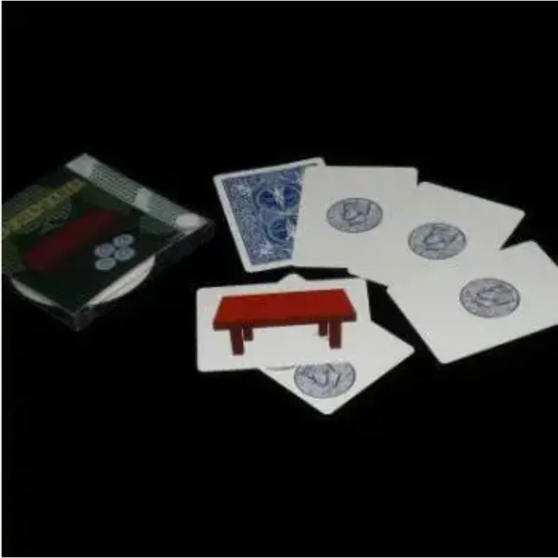 The Coin Table (Gimmicks) Coin Magic Props Card Magic Tricks Close Up Magia Illusions Magician Accessories Mentalism Comedy