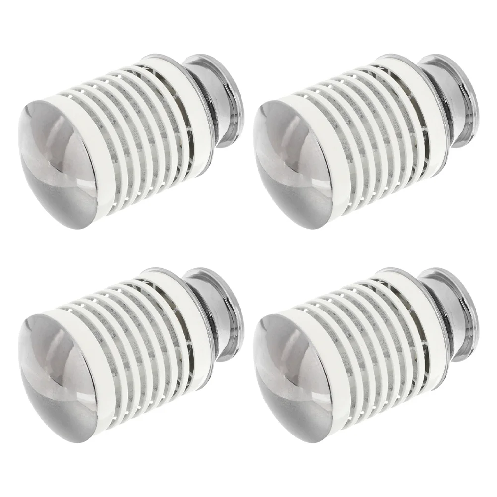 

4Pcs Curtain Rod End Caps Aluminum Alloy Decorative Finials for 28mm Window Curtain Poles Home Accessories Finials for Crafts