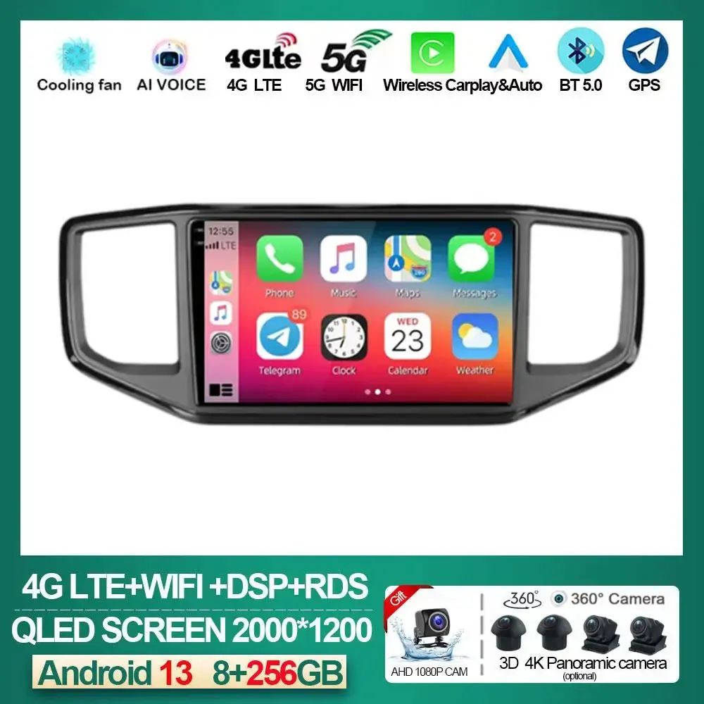 

Android 13 Carplay For Volkswagen Amarok 1 2016 - 2020 Navigation GPS Wireless Auto Car Stereo Radio Multimedia 4G Wifi NO 2DIN