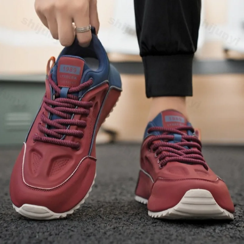 

Fashion Trend Casual Low Top Thick Soled Sports Shoes for Men 2025 Autumn Comfortable Versatile Non Slip Lace Up Chunky sneakers