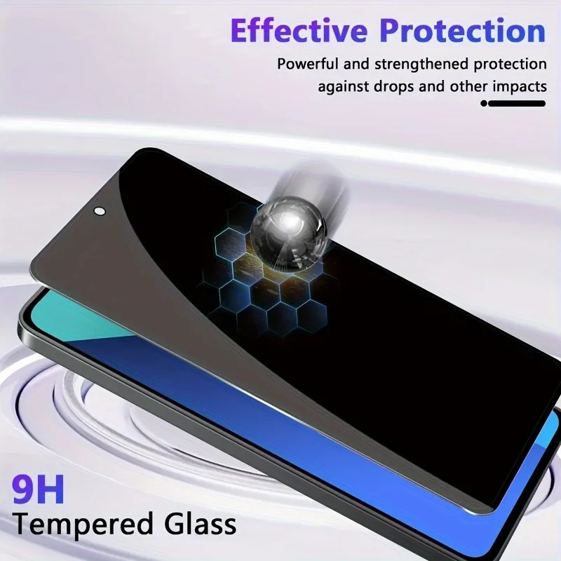 2Pcs Privacy Screen Protector Tempered Glass For Xiaomi Redmi Note 14 13 Pro Note 13 Pro 4G 5G 12 11 10 9 Pro 11S 10S 9 12 Glass - view 5