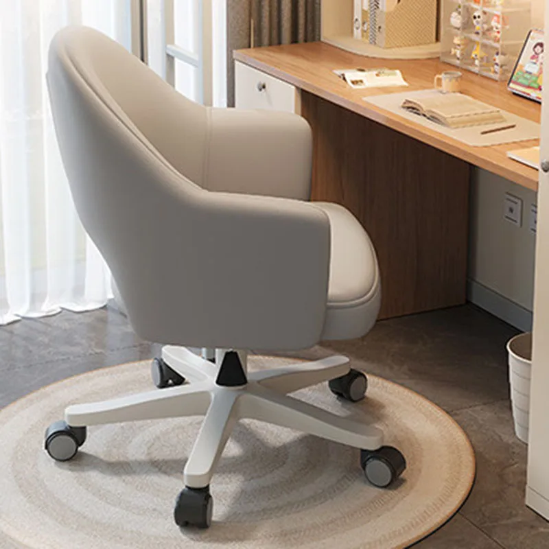 Rolling Recliner Office Chair Wheels Backrest Lightweight Student Conference Office Chair Cheap Muebles Ornaments Home Decor 3