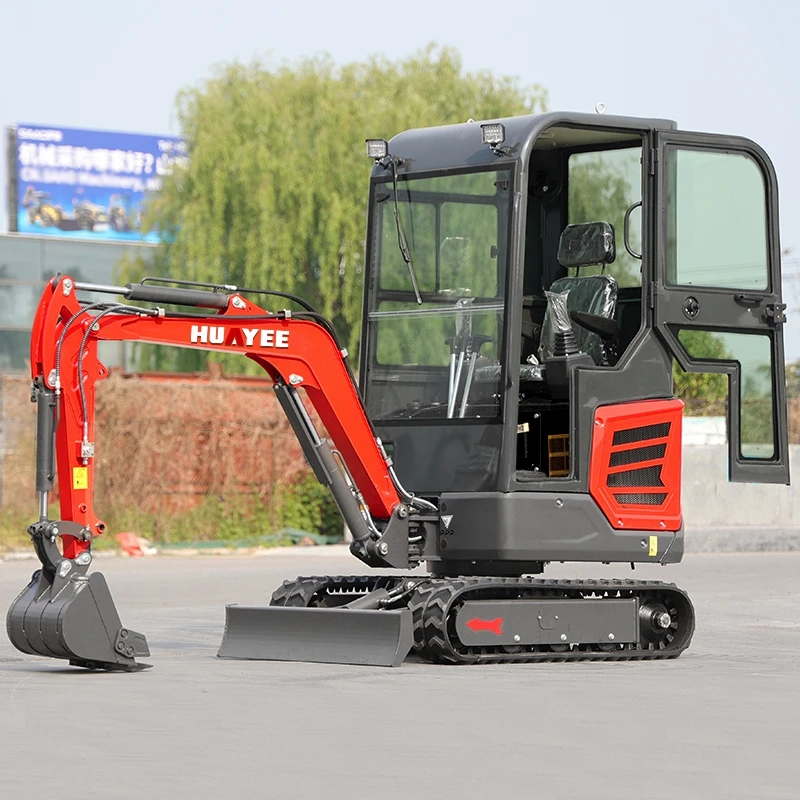 Recruitment agent Mini Excavator Machine Customize Hydraulic Small Crawler Excavator HUAYEE Factory Mini Excavator 1.8 Ton