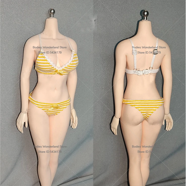 متوفر في المخزون 1/6 مقياس حزام القوس أفقي مخطط الملابس الداخلية مجموعة أنثى الجندي مجموعة البرازيلي السروال ل 12 ''TBL عمل الشكل #4