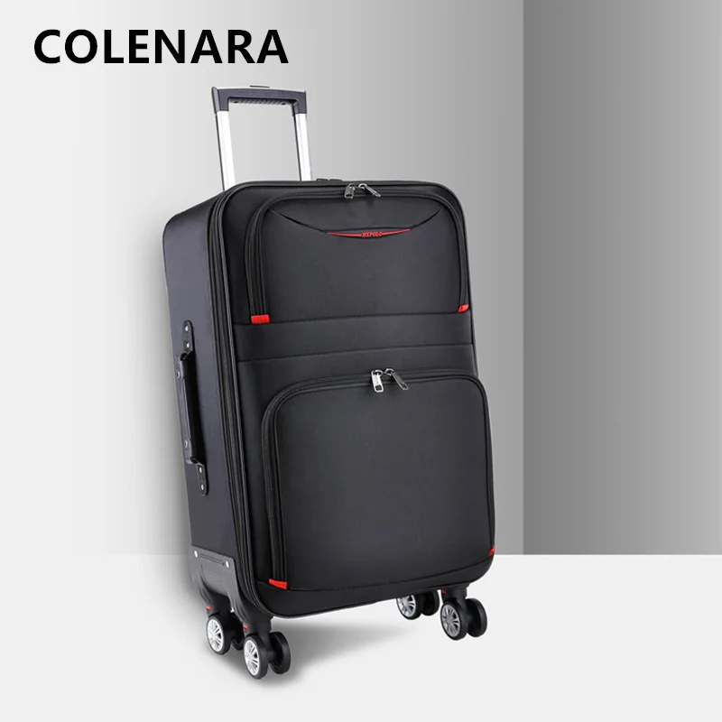 

COLENARA 20"22"24"26"28Inch Luggage Travel Bag Large-capacity Trolley Bags Men's Boarding Box Oxford Cloth Password Box Suitcase