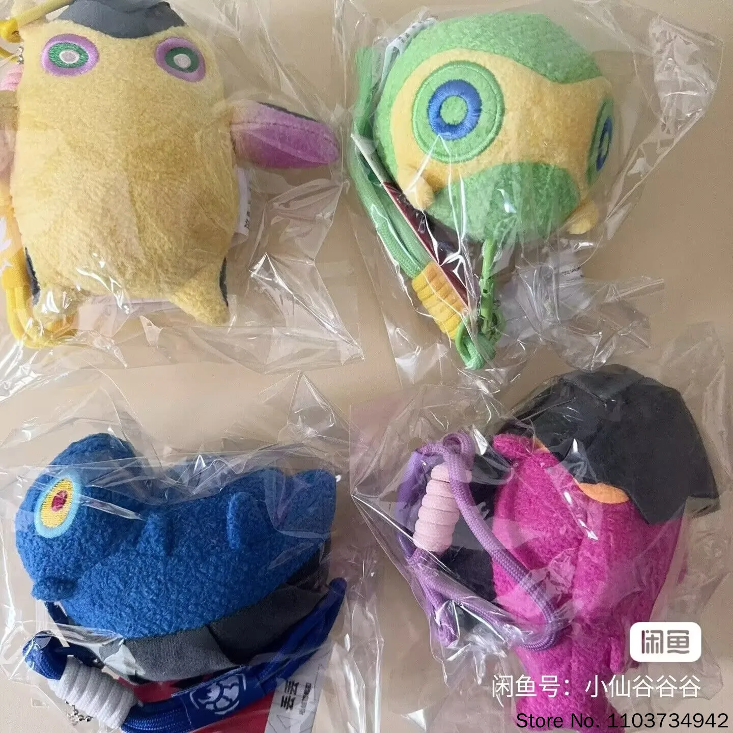 Valorant Gekko Monster Plush Keychain Collection Wingman Mosh Thrash Dizzy Cute Soft Charm Accessory With Detachable Strap