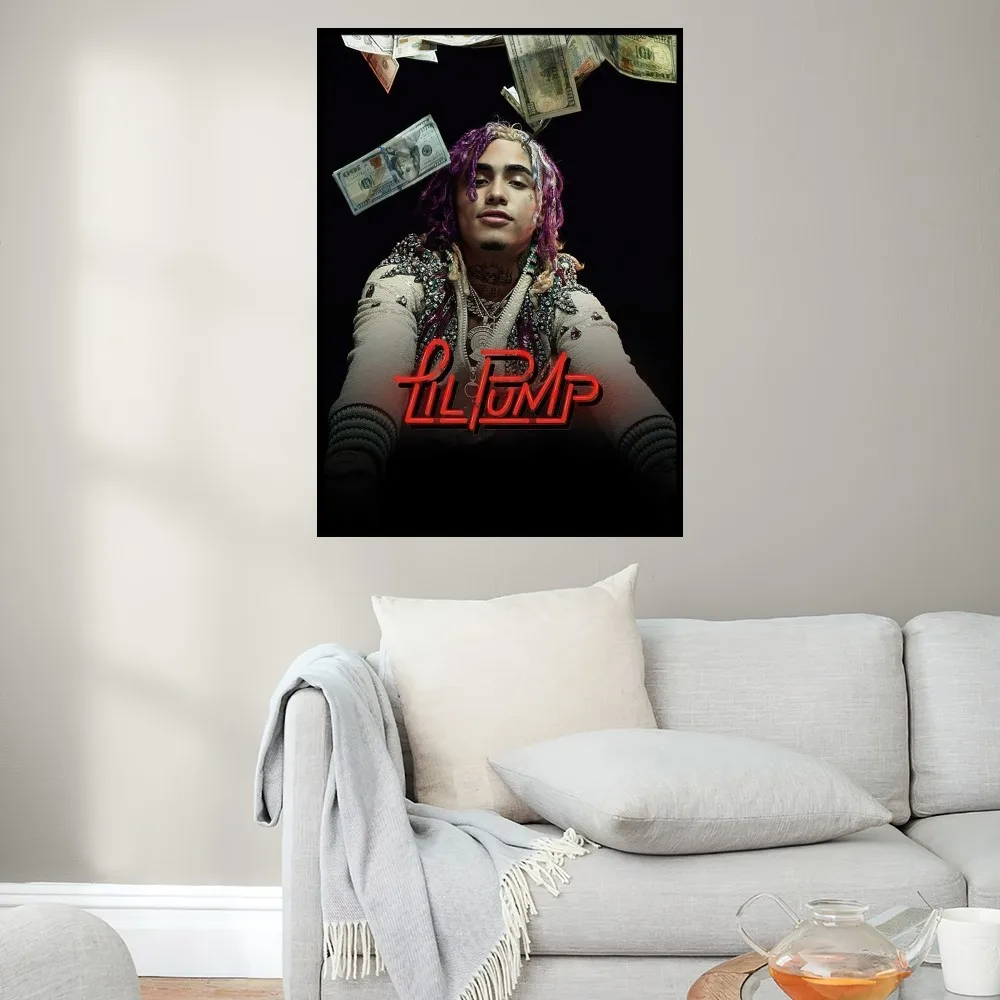 Music Singer L-Lil P-Pump Poster Prints Wall Painting Bedroom Living Room Decoration Office Home