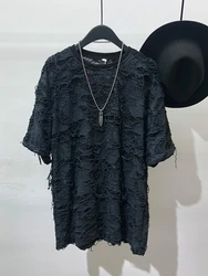 Owen Seak Men T Shirt 100% Cotton Gothic Men's Clothing Hip Hop Tops Tees Summer Women Solid Shirts