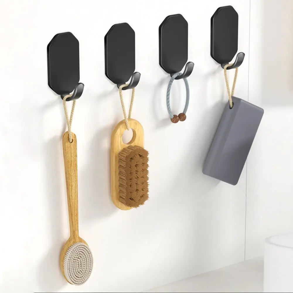 Crochets muraux auto-adhésifs en acier inoxydable sans poinçon, cintres de porte, accessoires de cuisine