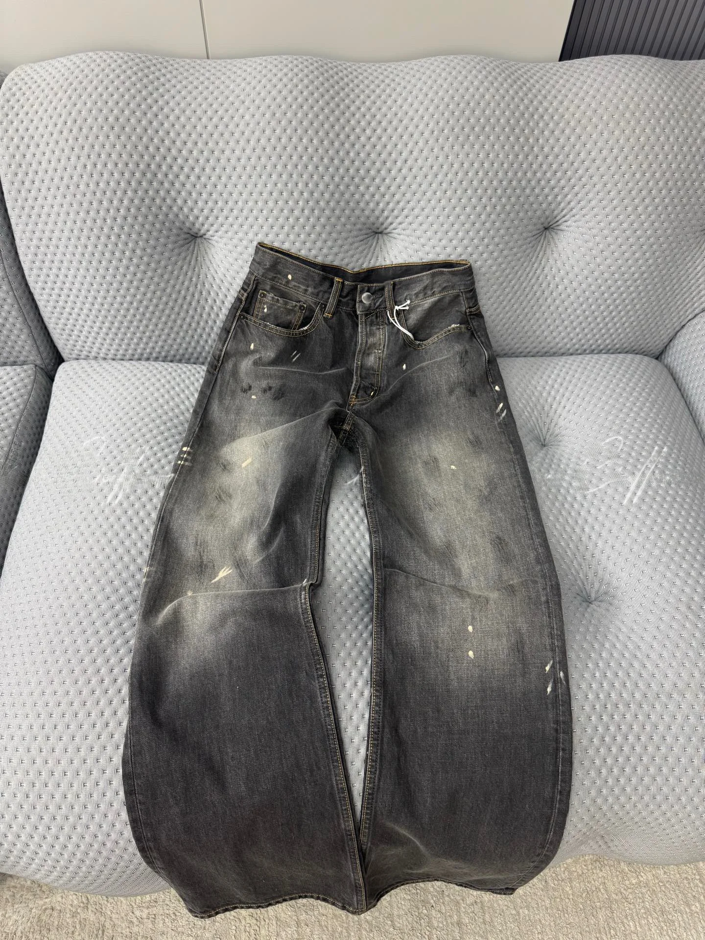 

Джинсы Loro Ciuffenna в американском стиле, с эффектом выцветания, длинные, свободного кроя, с высокой талией, осенние, молодежные, модные