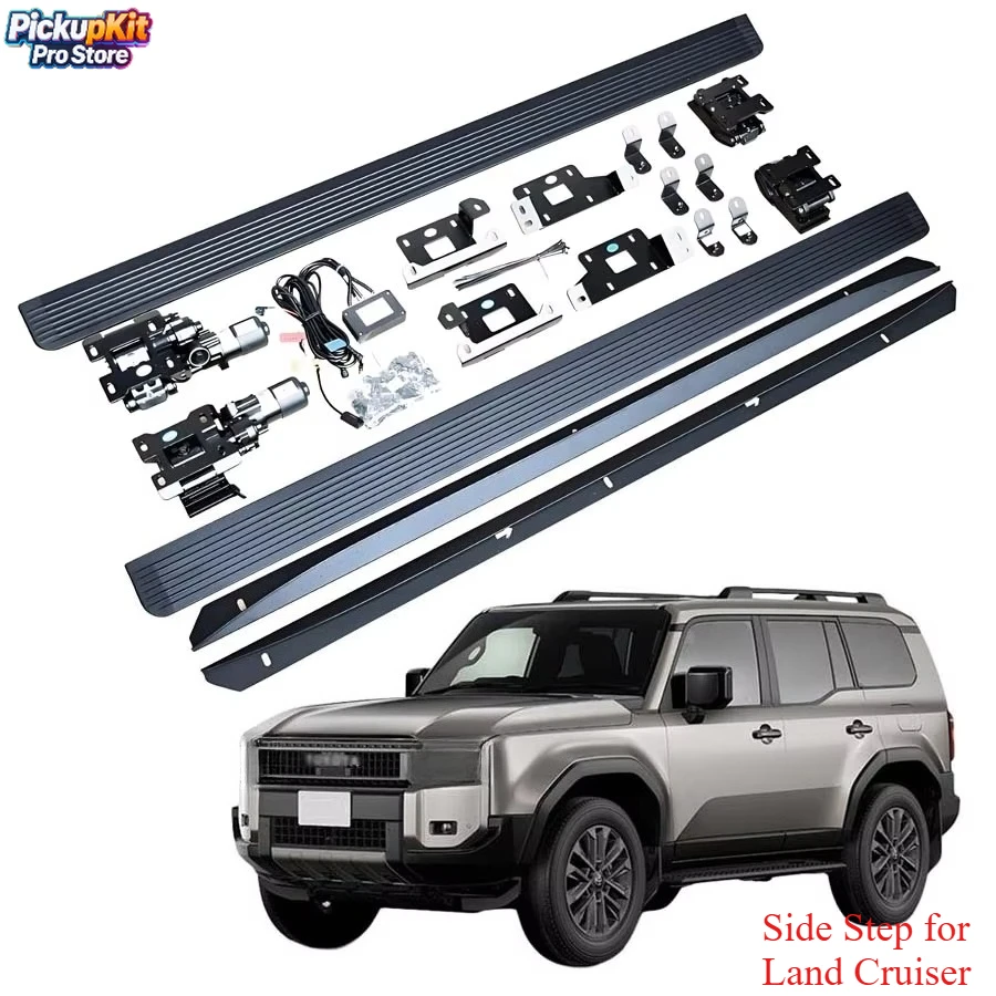 

High Quality Anti-pinch Waterproof Running Board Automatic Electric Power Side Step for Land Cruiser Prado LC250 2024+