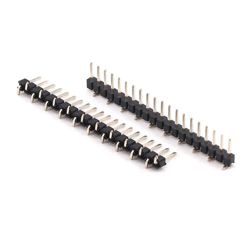 1000pcs 2.0mm Spacing Single Row Misaligned Pin Arrangement Vertical Pin Length 4mm Copper Pin