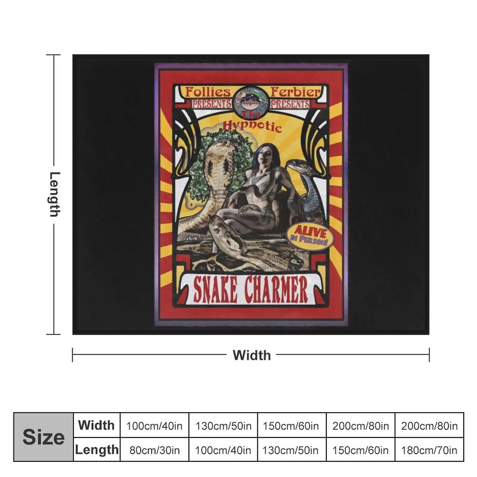 The Snake Charmer (vintage Poster) Throw Blanket for winter Flannels Blankets