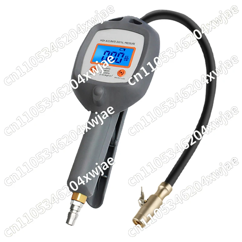 Professional Tire Inflator Gun Digital Pressure Gauge with LCD Display for Car Truck Motorcycle Accurate Air Pump