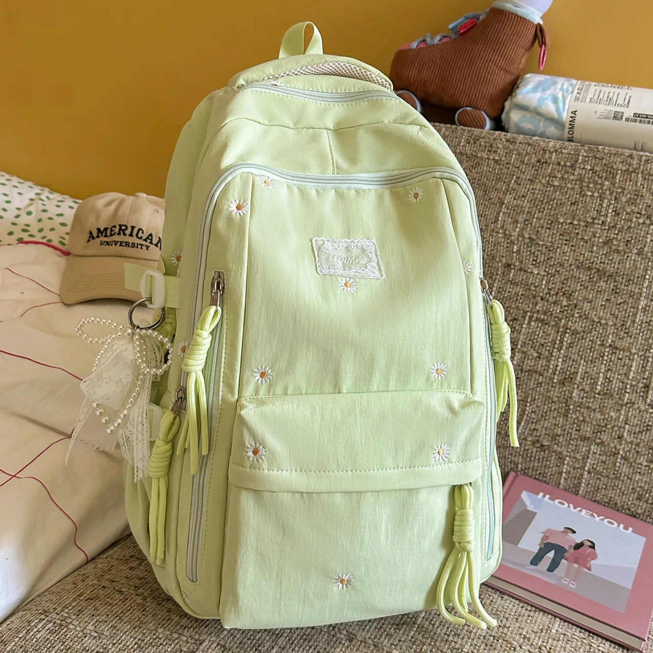 Girl School Bag Backpack Back Pack For Teenager Women Children Female Pink Schoolbag Primary High Bagpack Class Teens Child Kids