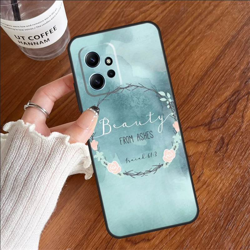 Christian Scripture Funda For Xiaomi Redmi Note 12 11 10 8 9 Pro 10S 11S 12S Case For Redmi 9 10 A 9C 10C 12C