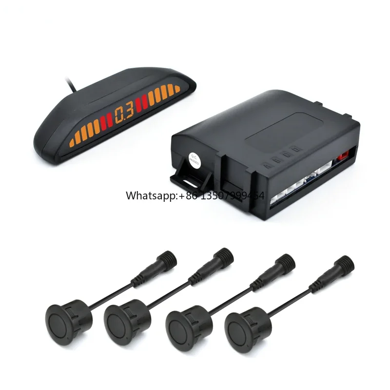 Wireless Reverse Sensor Car Parking 12v/24v Self-Test 0.3-2.5m Range Truck Parking Sensor