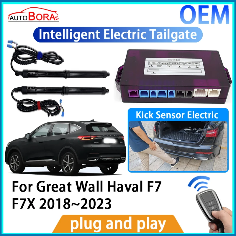 ZhuCamX Intelligent Electric Tailgate Automatic Lifting Kit Remote Control Opener for Great Wall Haval F7 F7X 2018~2023