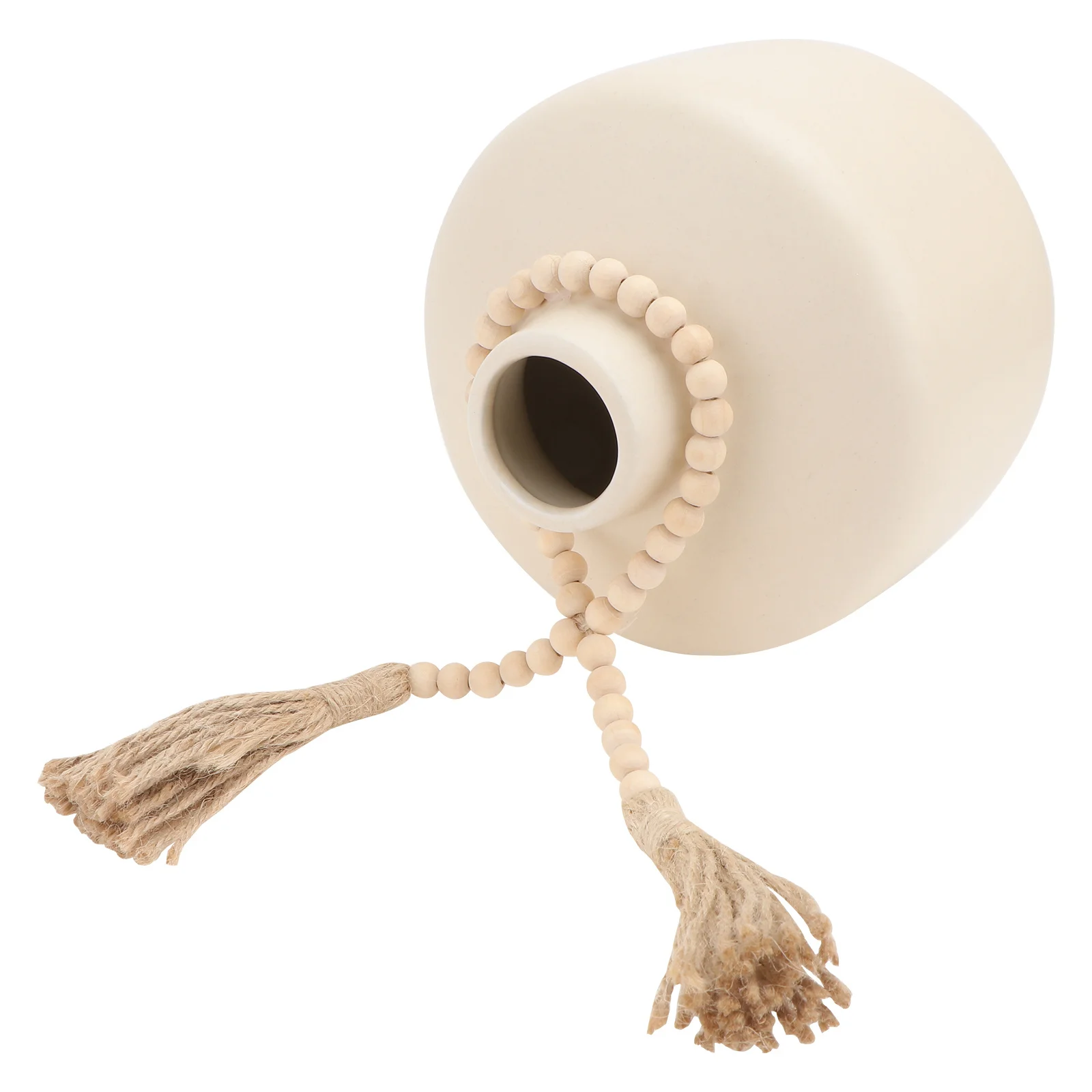 

1Pcs Beige Ceramic Vase Fine Workmanship Home Table Decoration Flower Container Creative Floral Ornament