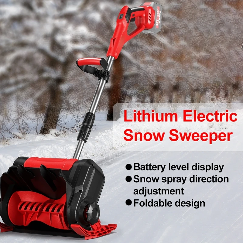 For 21V Makita BatteryHigh-Power Brushless Lithium-ion Electric Snowplow Cordless Small Handheld Electric Snow Sweeper
