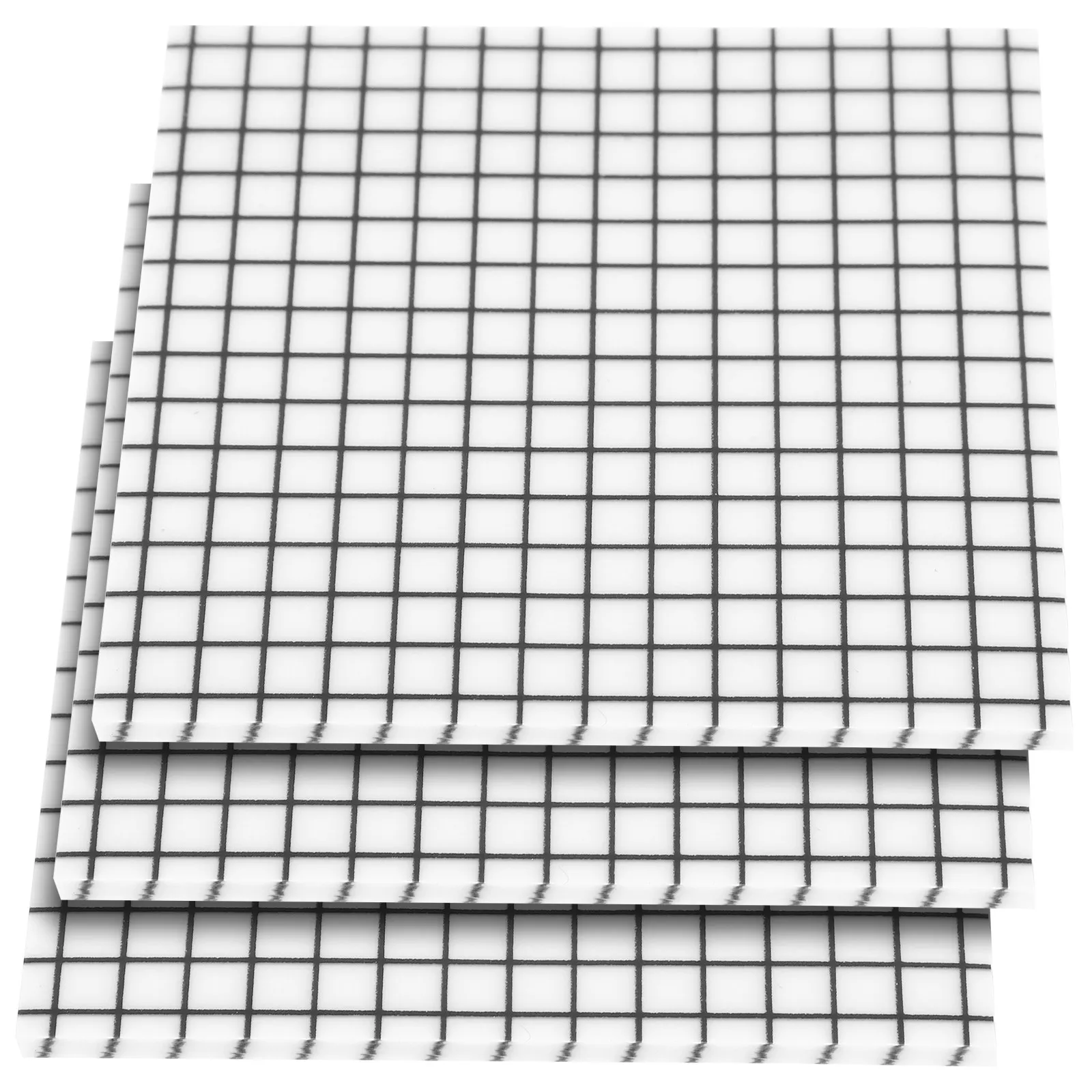 

3 Books Transparent Portable Note Pads Small Sticky Memo Pads Self Adhesive Memo Stickers for Home Office School